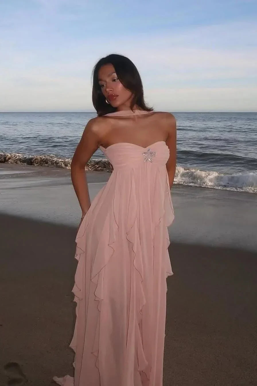Blythe - Women's Ruffle Evening Maxi Dress - photo 8
