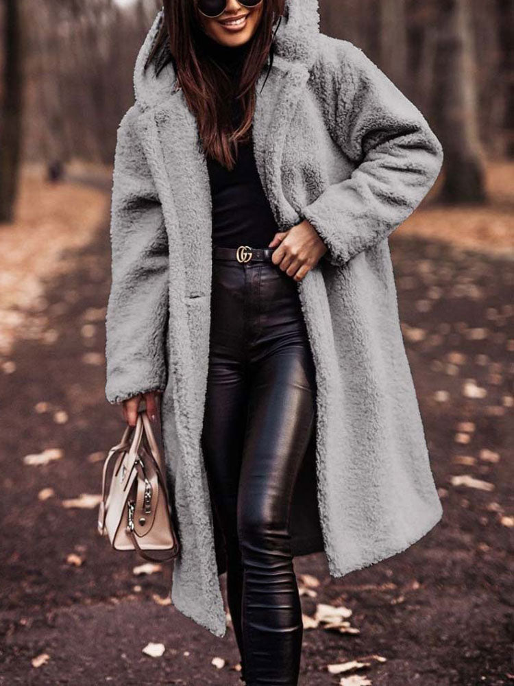 Brianna - Women's Relaxed Coat in Fleece Lining - photo 1