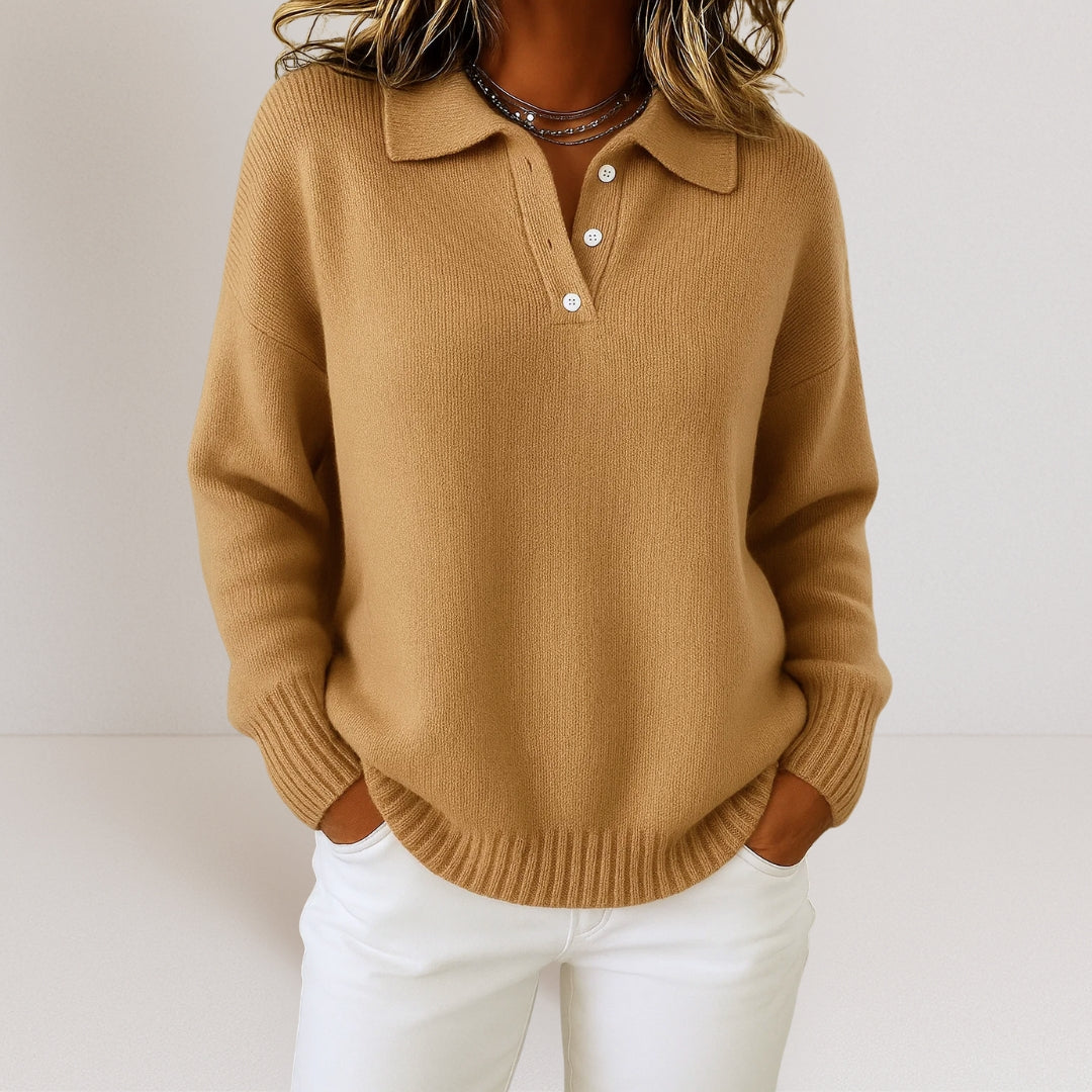 Brienne - Women's Jumper in Knit with Roll Neck - photo 5