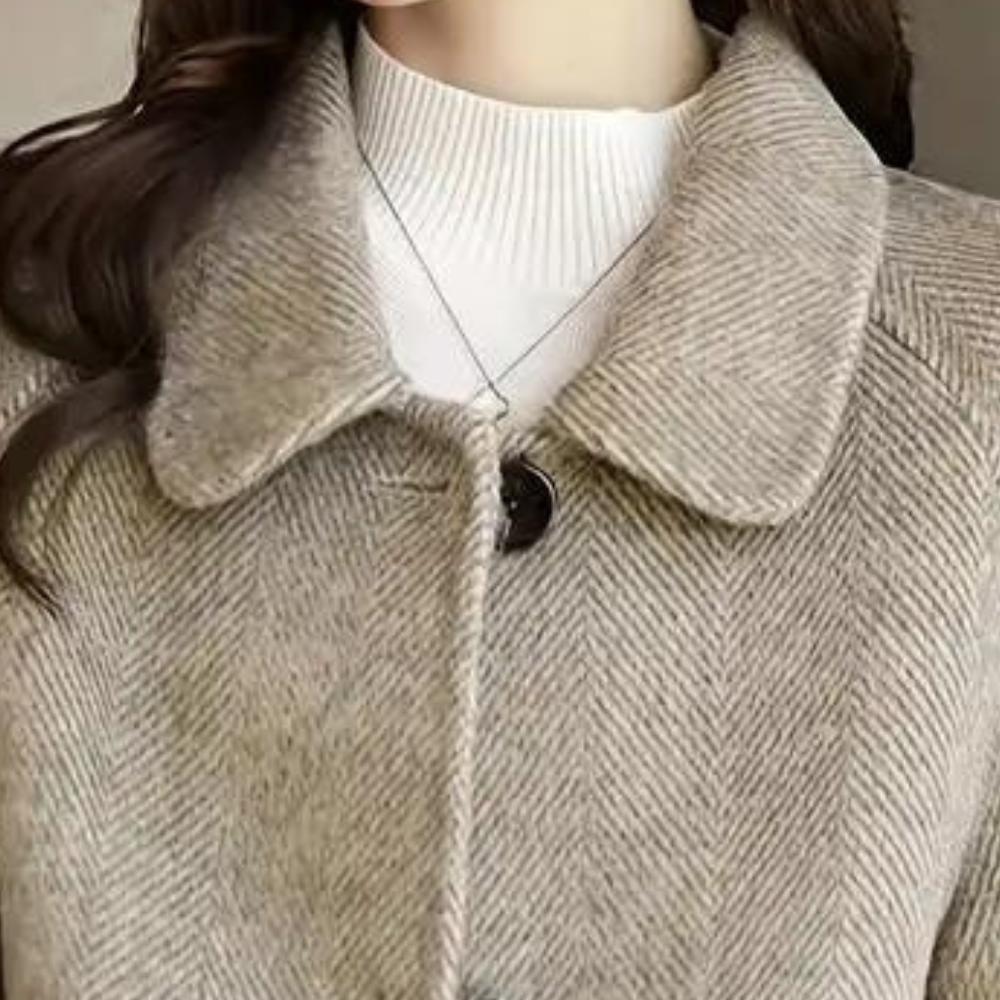 Britt - Women's Buttoned Wool-Look Coat - photo 3