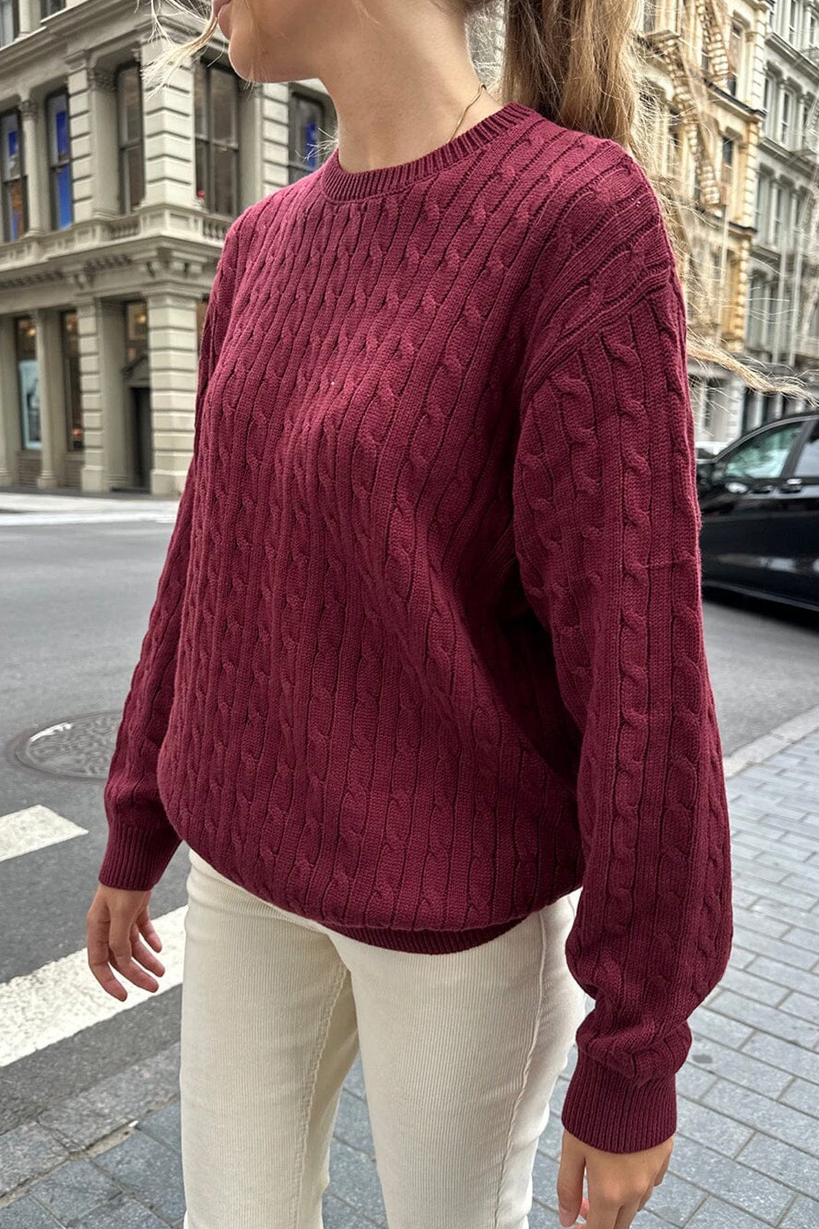 Calla - Women's Relaxed Jumper in Knit with Long Sleeves - photo 4