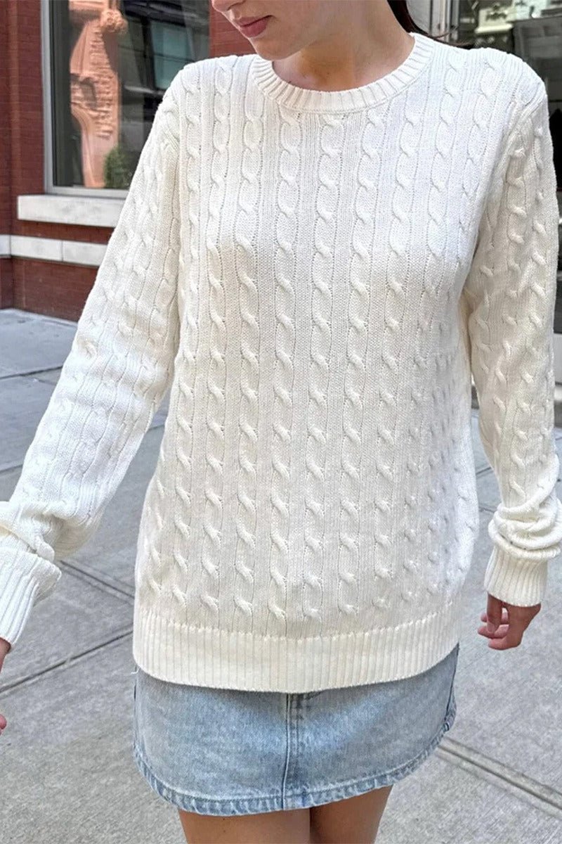 Calla - Women's Relaxed Jumper in Knit with Long Sleeves - photo 8