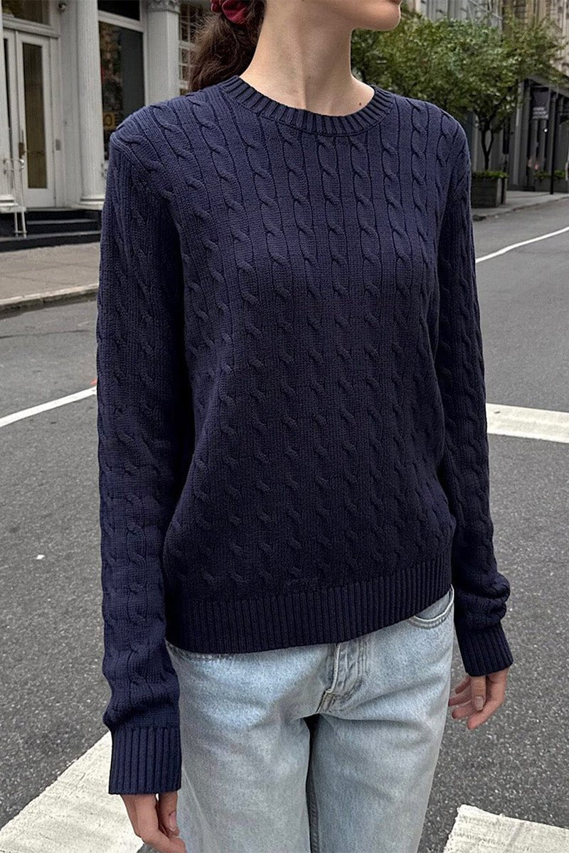 Calla - Women's Relaxed Jumper in Knit with Long Sleeves - photo 9