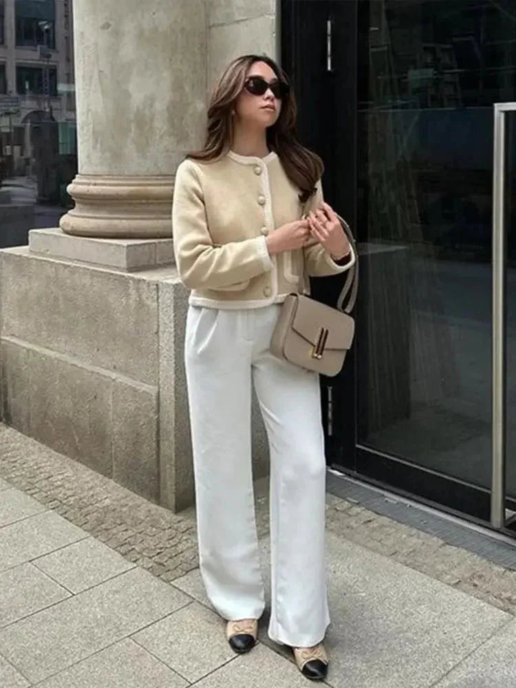 Carissa - Women's Jacket in Knit with Button Front - photo 4