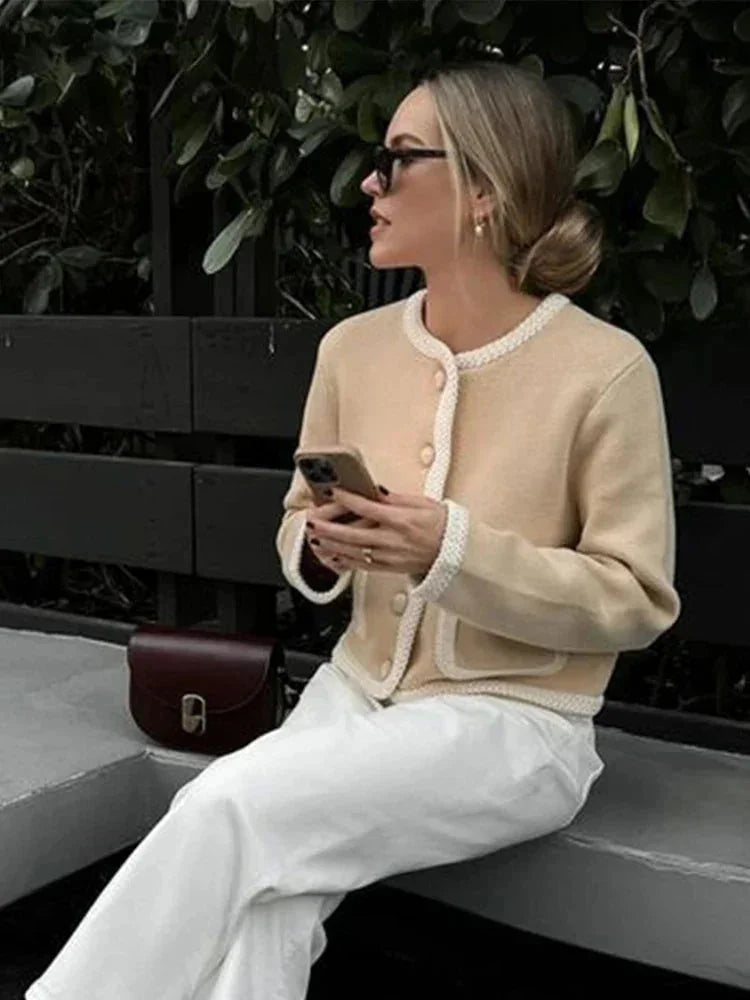 Carissa - Women's Jacket in Knit with Button Front - photo 6