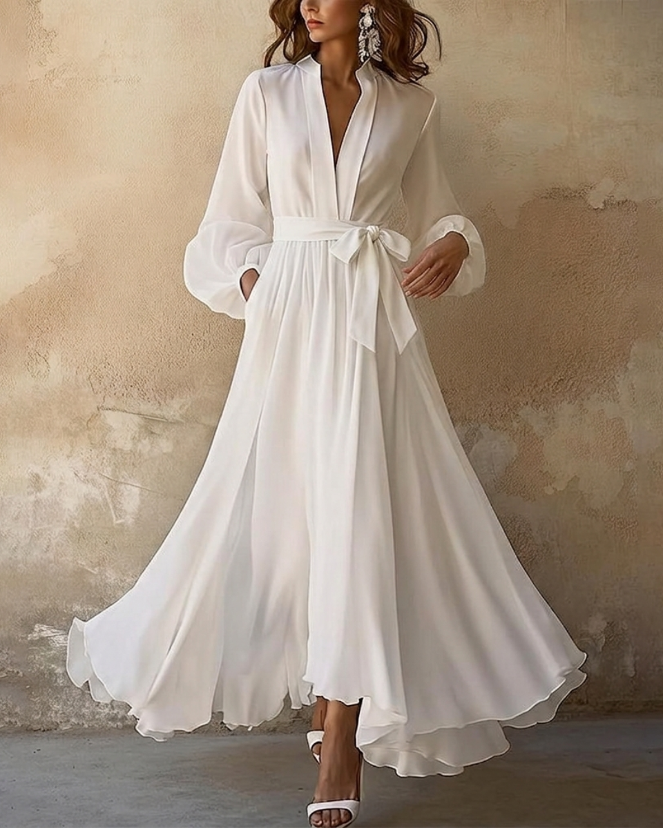 Jenny - Women's Pleated Maxi Dress for Occasions