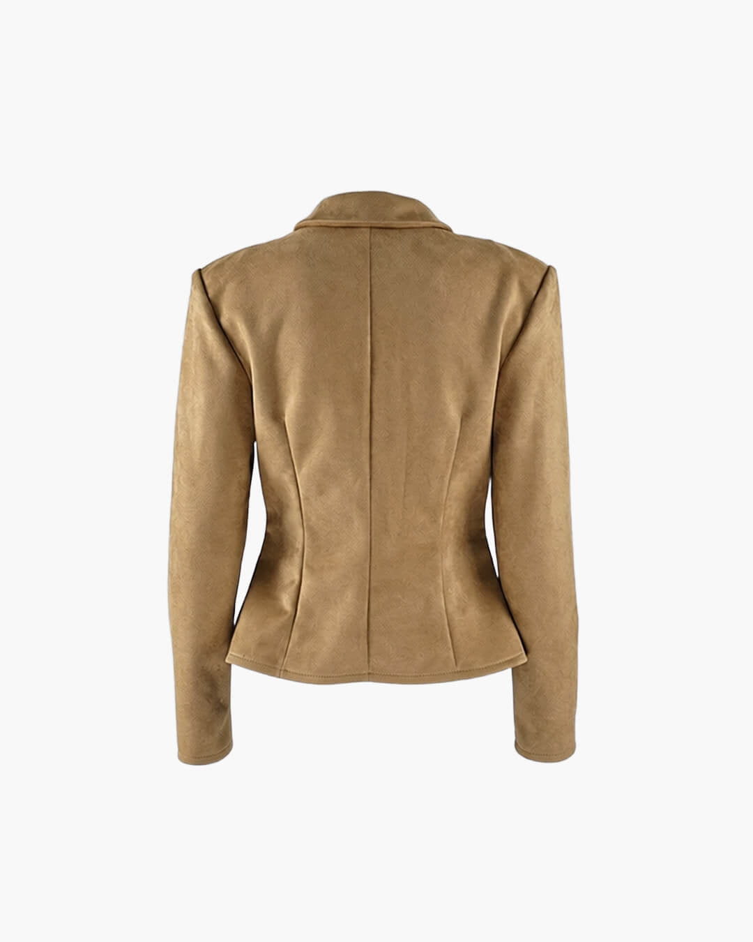 Cassia - Women's Fitted Jacket with Wide Lapel Collar and Zip Front - photo 6