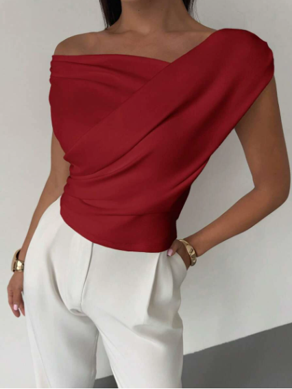 Joan - Women's Draped Top for Evenings
