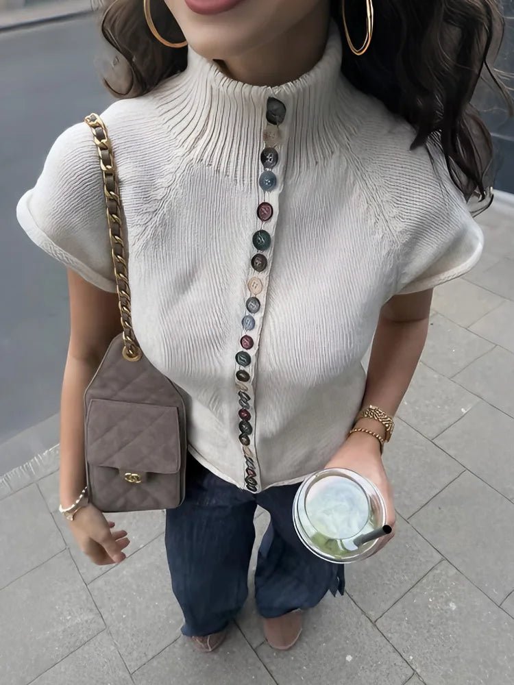 Cheryl - Women's Cardigan in Ribbed Knit - photo 1