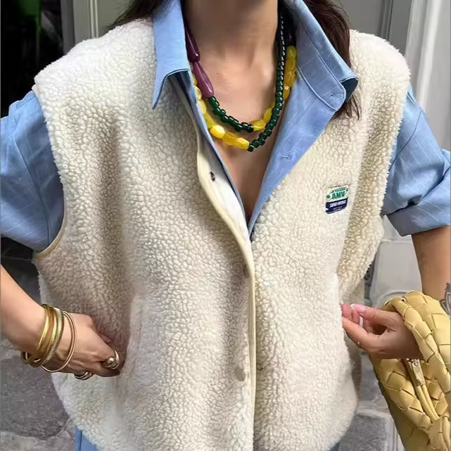 Claudia - Women's Relaxed Cardigan in Fleece Lining - photo 2