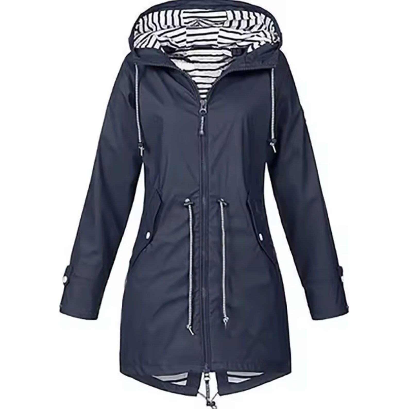 Claudia - Women's Long Rain Parka with Hood - photo 6