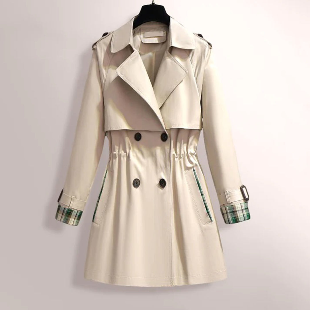 Clementine - Women's Trench Coat with Ruching - photo 1