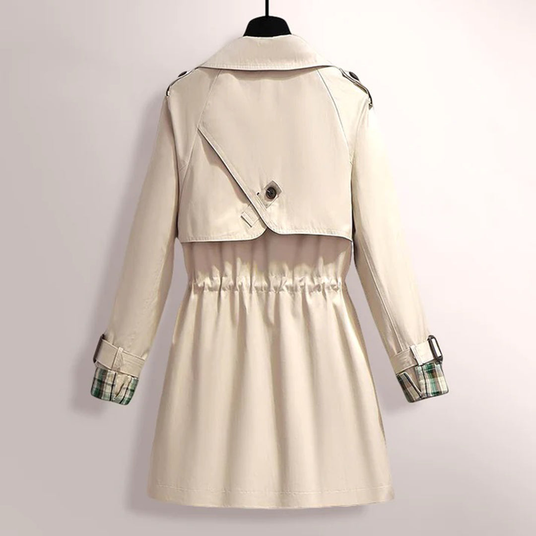Clementine - Women's Trench Coat with Ruching - photo 3