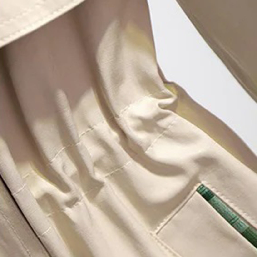 Clementine - Women's Trench Coat with Ruching - photo 5