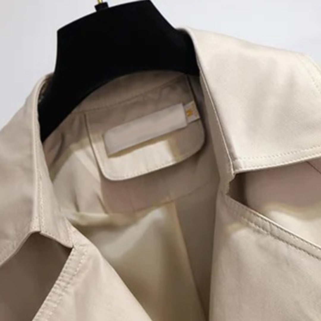 Clementine - Women's Trench Coat with Ruching - photo 6