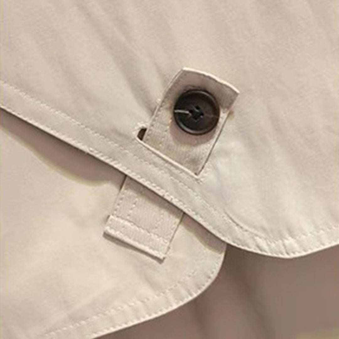 Clementine - Women's Trench Coat with Ruching - photo 7