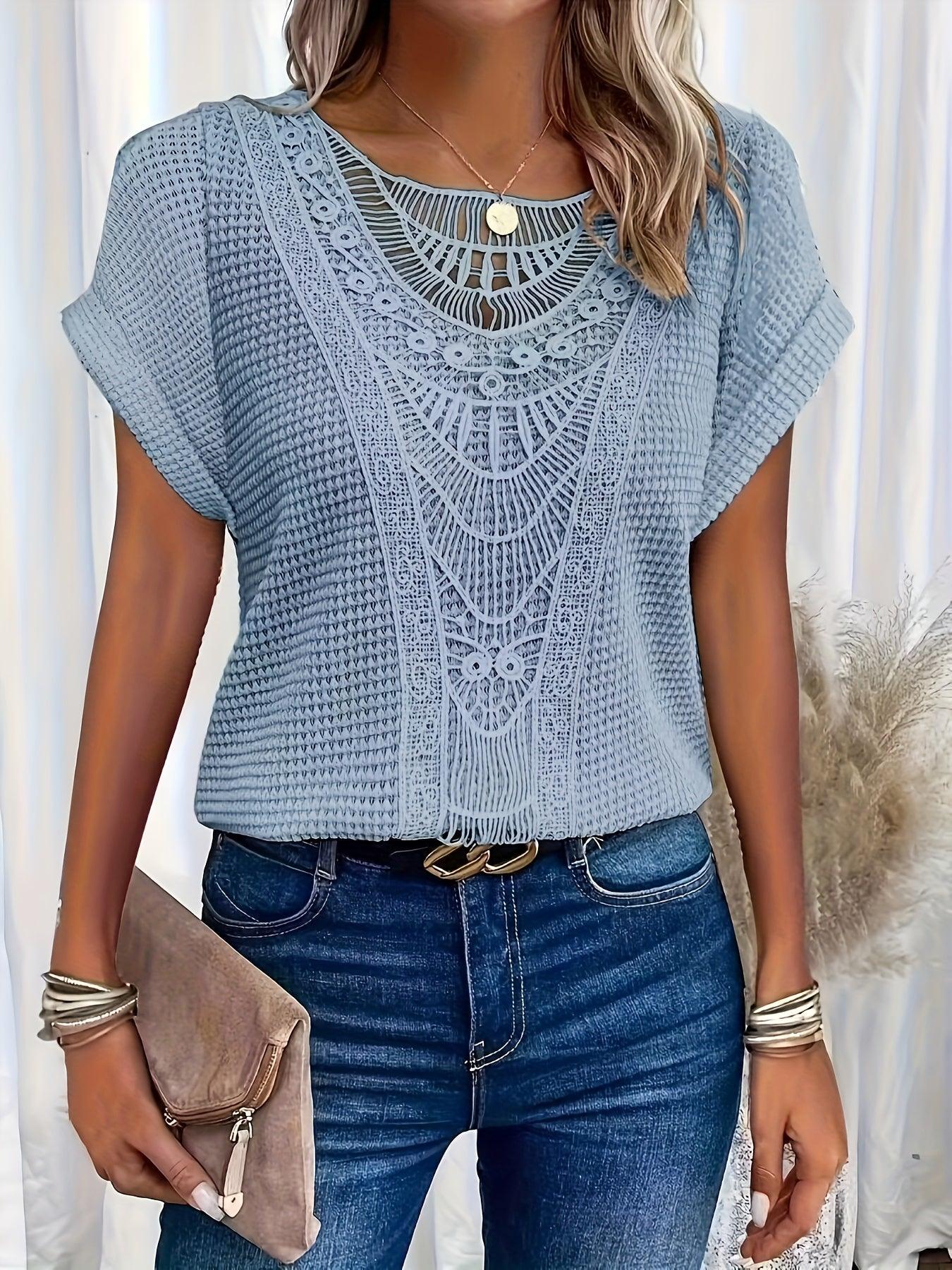 Lexi - Women's Intricate Lace-Detail Top