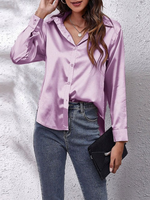 Cynthia - Women's Elegant Tie Front Blouse for Work and Evening - photo 4