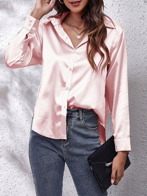 Cynthia - Women's Elegant Tie Front Blouse for Work and Evening - photo 9