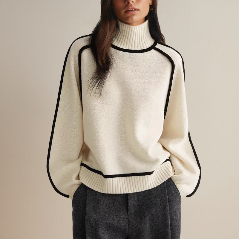 Zinnia - Women's Knit Turtleneck Sweater for Effortless Fall Style
