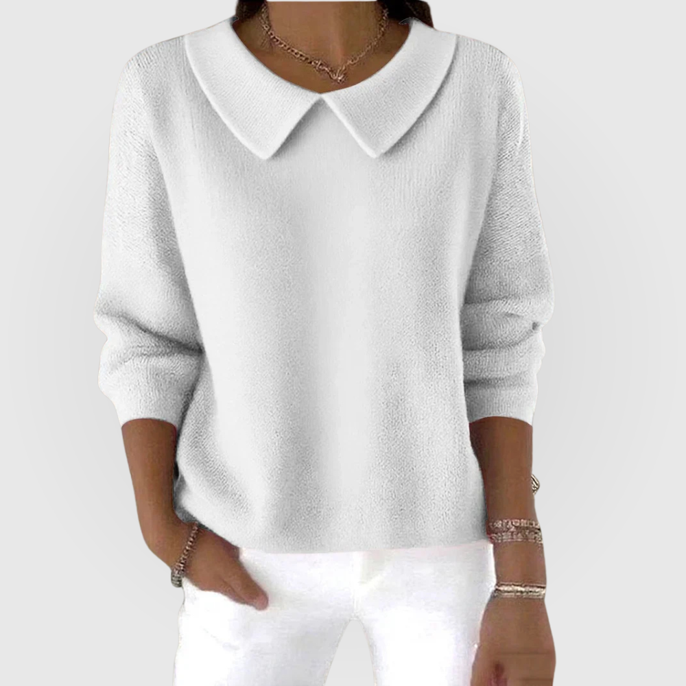 Dakota - Women's Jumper in Knit with Collar - photo 3