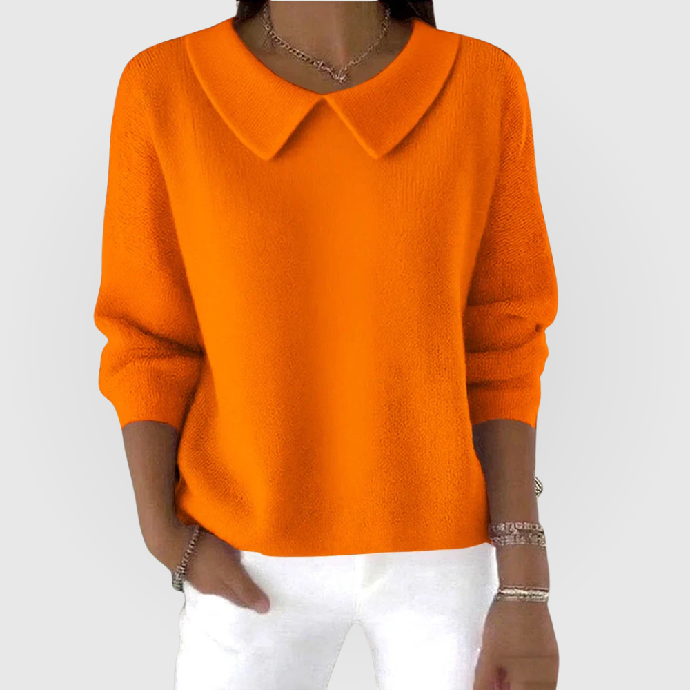 Dakota - Women's Jumper in Knit with Collar - photo 4