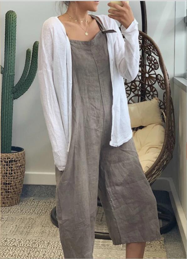 Ailani - Salopette Boho a gamba larga da donna (taglie forti disponibili)
