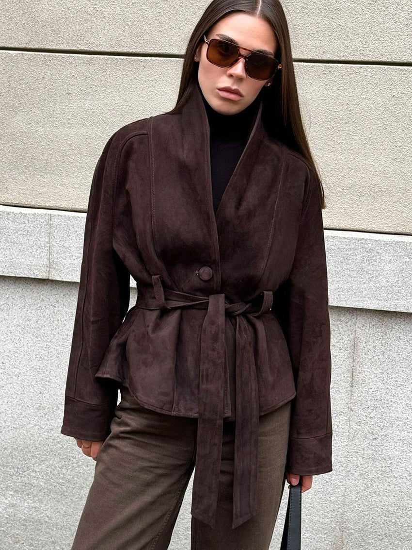 Debra - Women's Trench Coat with Button Front - photo 1