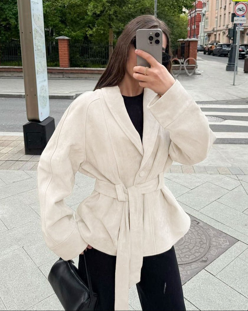 Debra - Women's Trench Coat with Button Front - photo 12