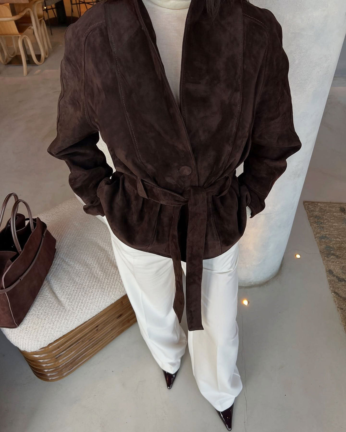 Debra - Women's Trench Coat with Button Front - photo 3