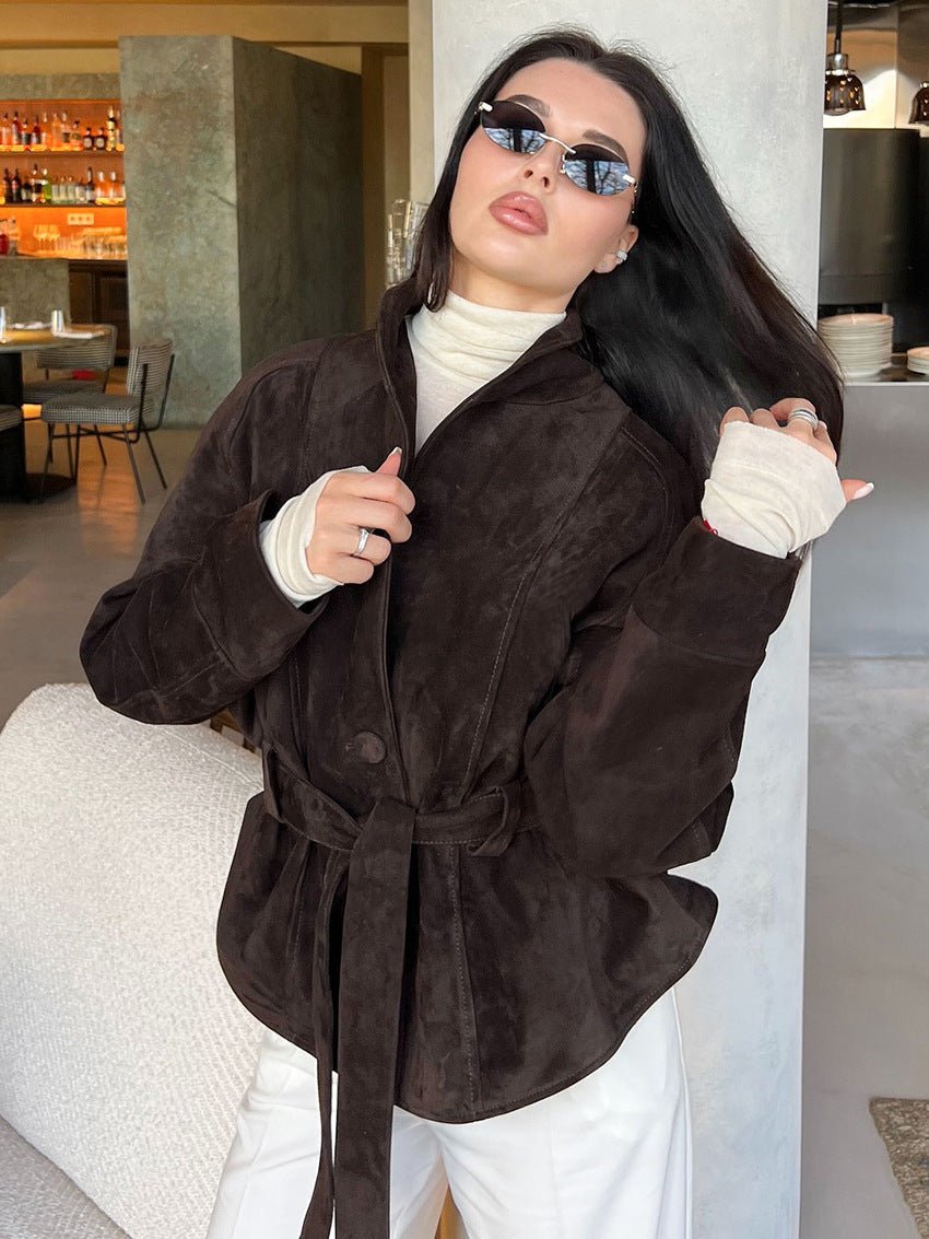 Debra - Women's Trench Coat with Button Front - photo 4