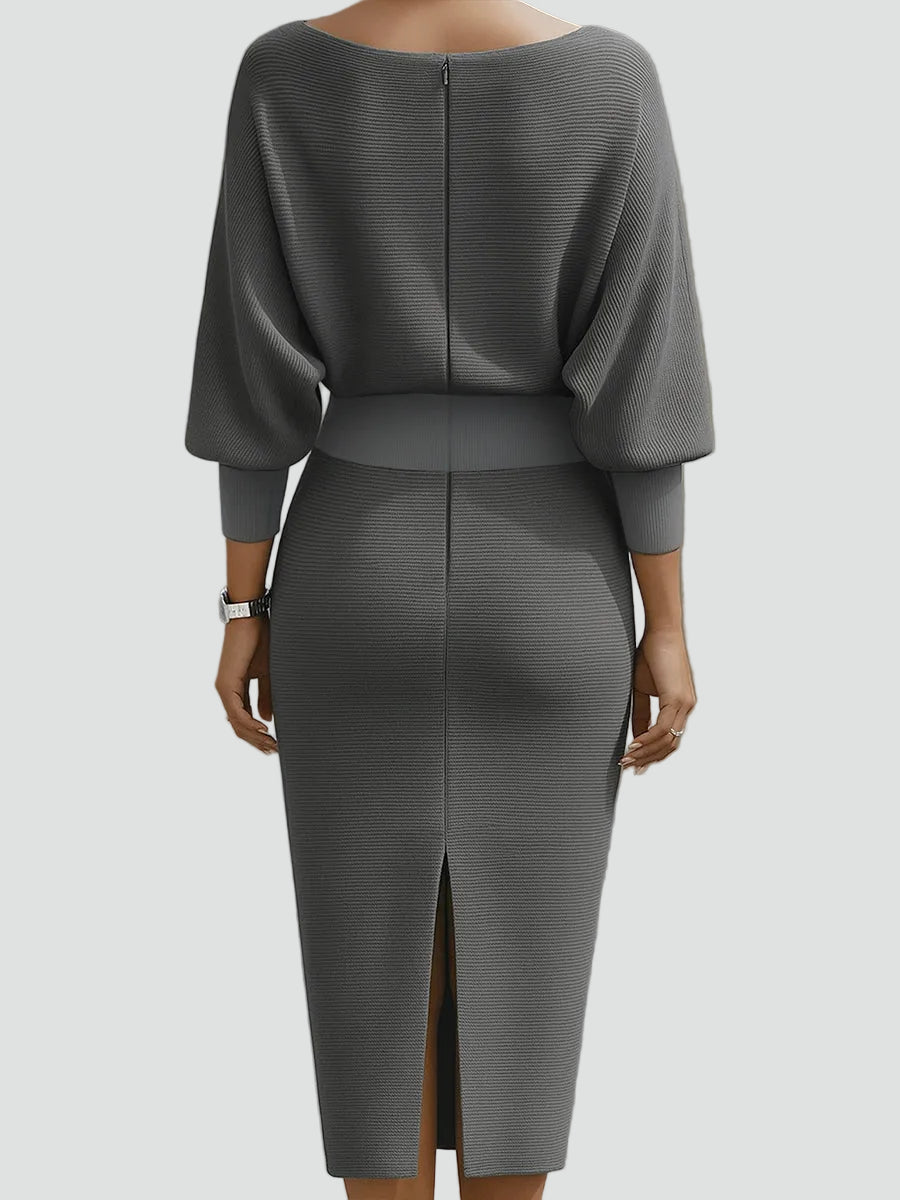Della-Mae - Women's Dress in Knit with Three-Quarter Sleeves - photo 11