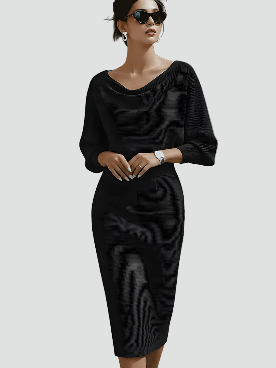 Della-Mae - Women's Dress in Knit with Three-Quarter Sleeves - photo 12