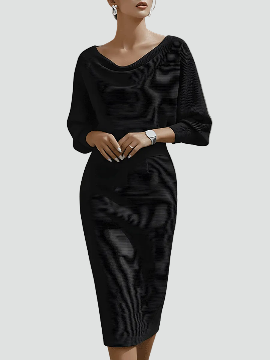Della-Mae - Women's Dress in Knit with Three-Quarter Sleeves - photo 3
