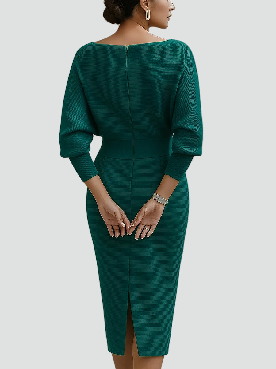 Della-Mae - Women's Dress in Knit with Three-Quarter Sleeves - photo 9