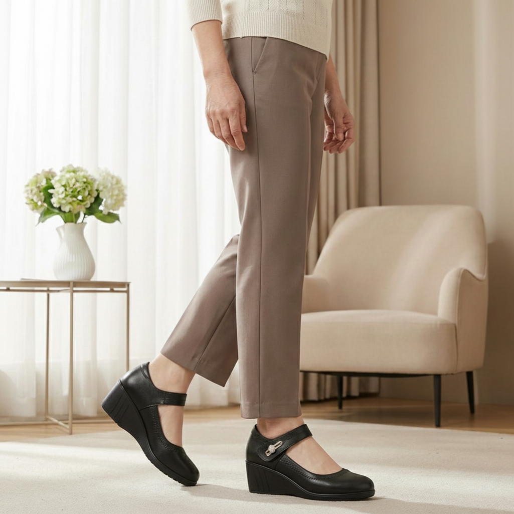 Desirei - Women's Mid Heel Shoes with Padded Lining
