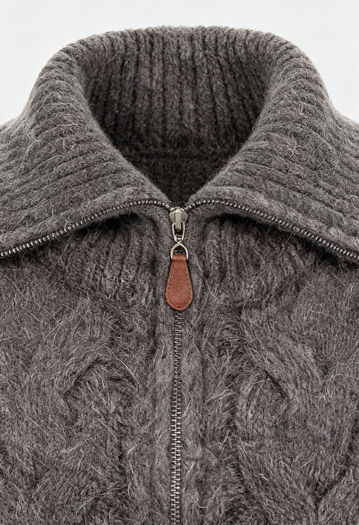 Dorothy - Women's Relaxed Cardigan with Zip Front - photo 5
