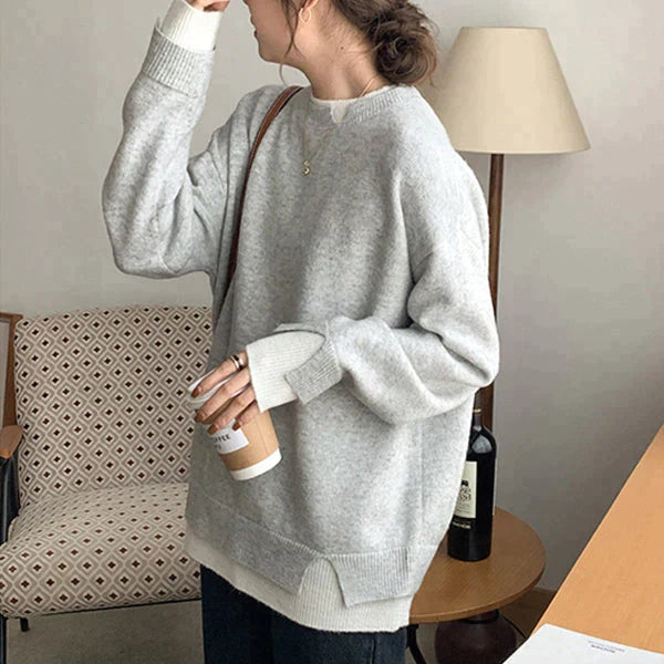 Lyla - Women's Layered Sleeve Sweater