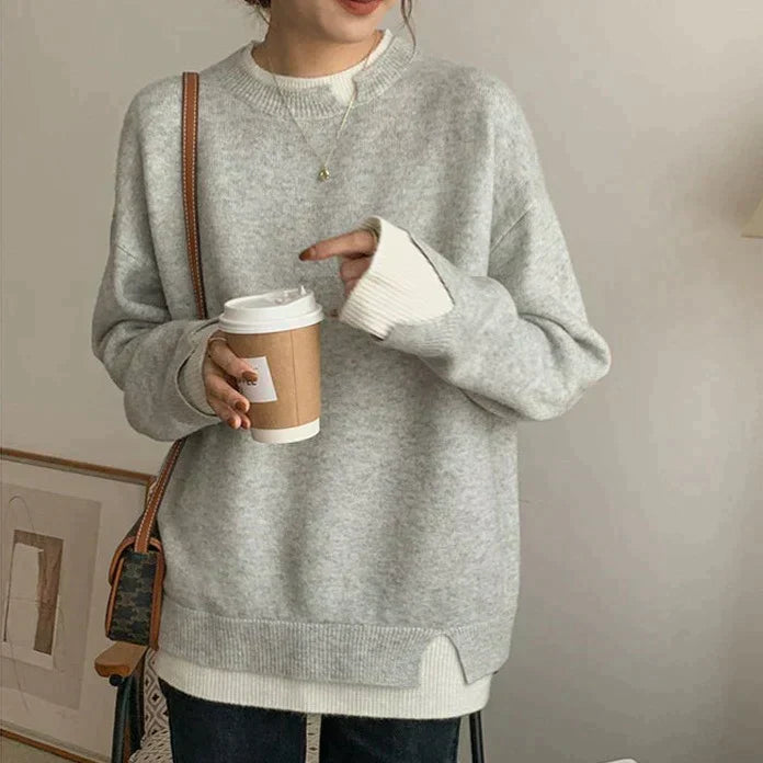Lyla - Women's Layered Sleeve Sweater