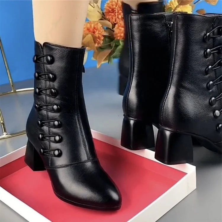 Elizabeth - Women's Boots with Zip Front - photo 3