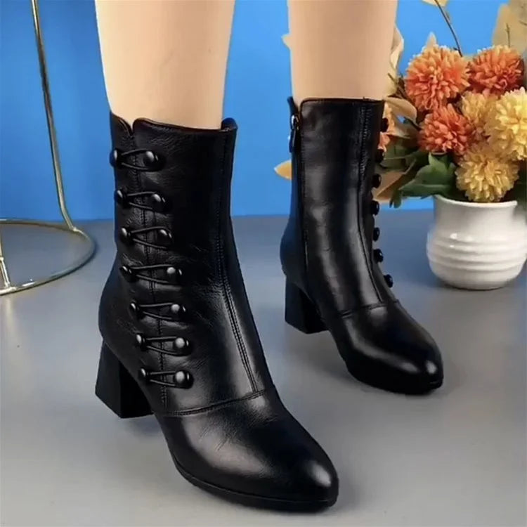 Elizabeth - Women's Boots with Zip Front - photo 5