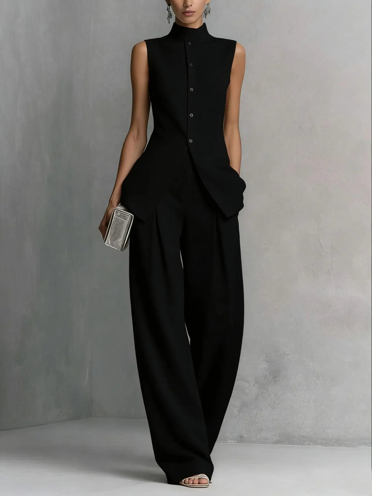 Ellery - Women's Jumpsuit with Roll Neck - photo 1