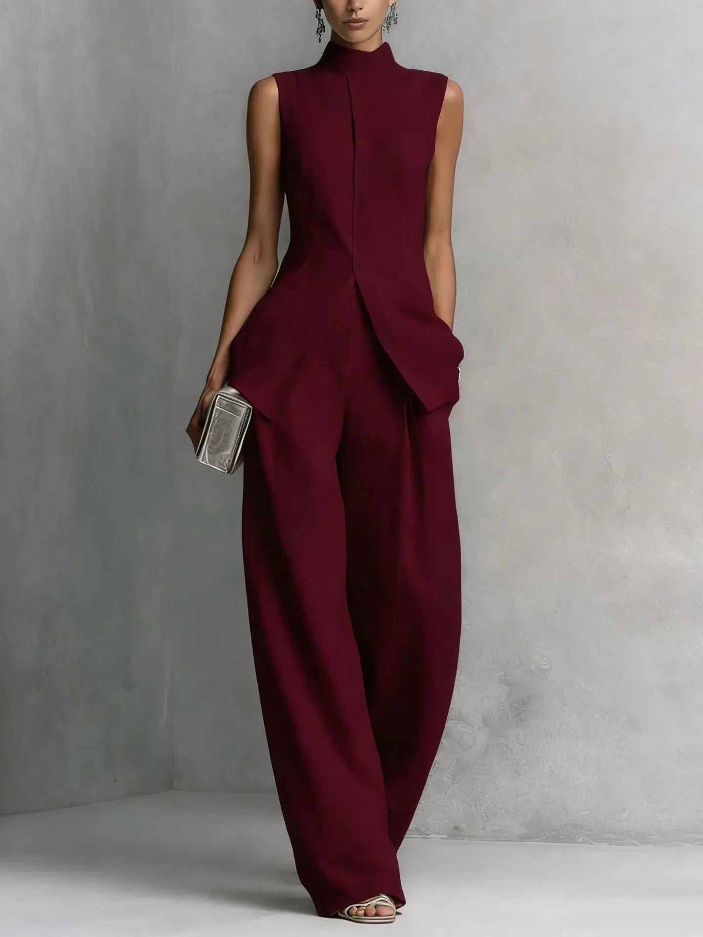 Ellery - Women's Jumpsuit with Roll Neck - photo 3