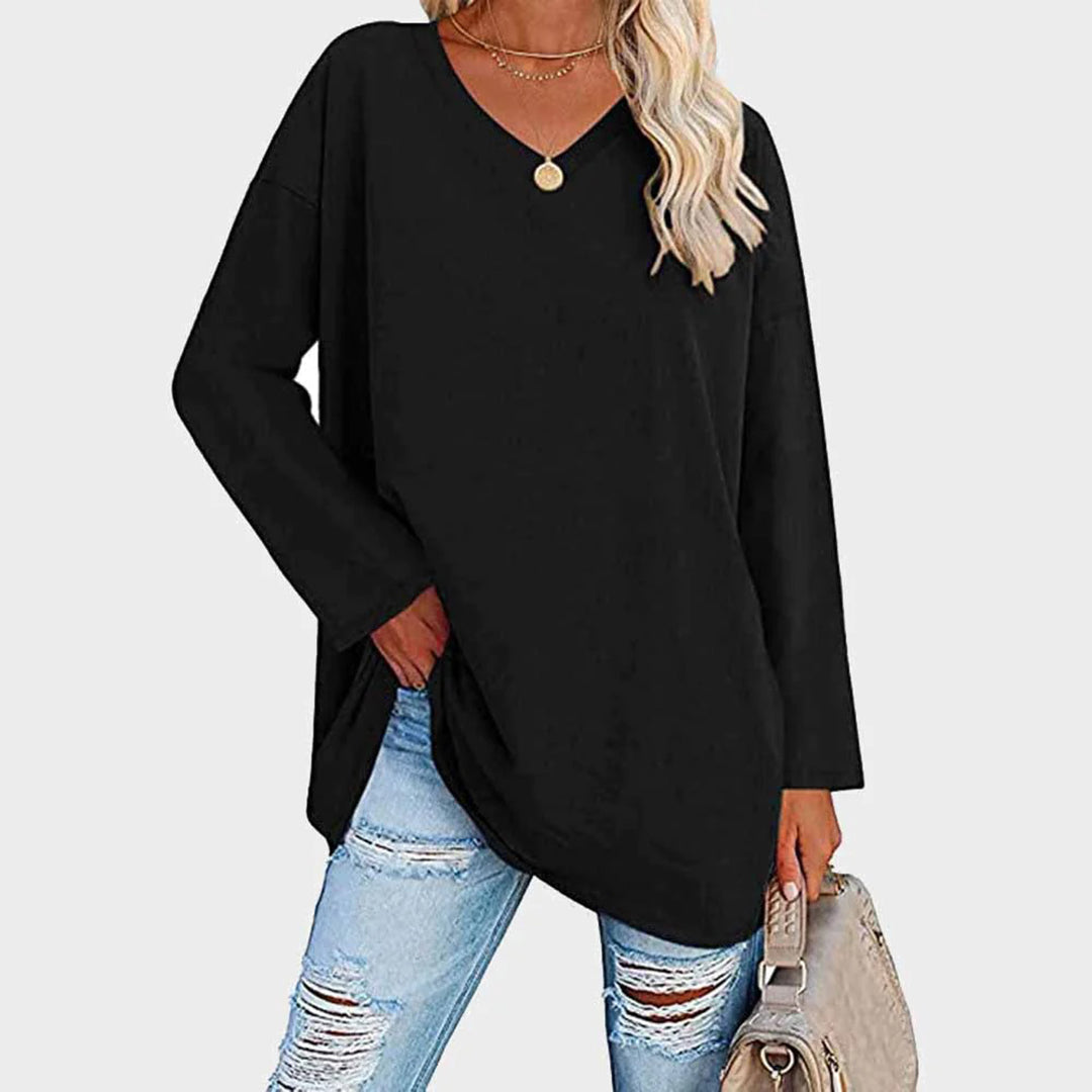 Ellowyn - Women's Relaxed Blouse with Long Sleeves - photo 1