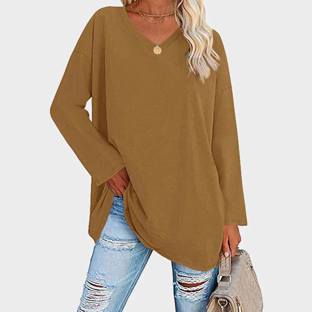 Ellowyn - Women's Relaxed Blouse with Long Sleeves - photo 11