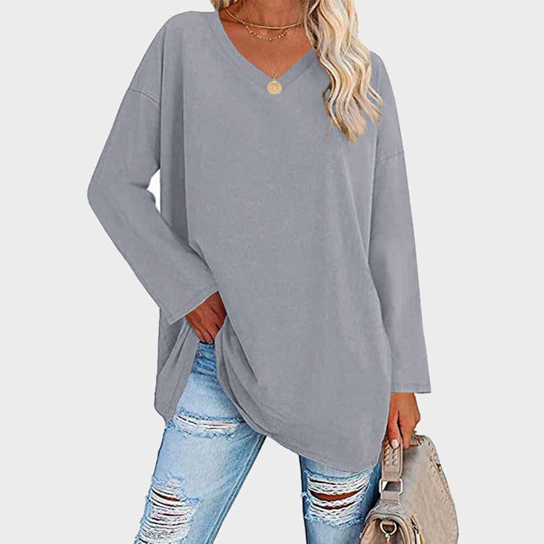 Ellowyn - Women's Relaxed Blouse with Long Sleeves - photo 14