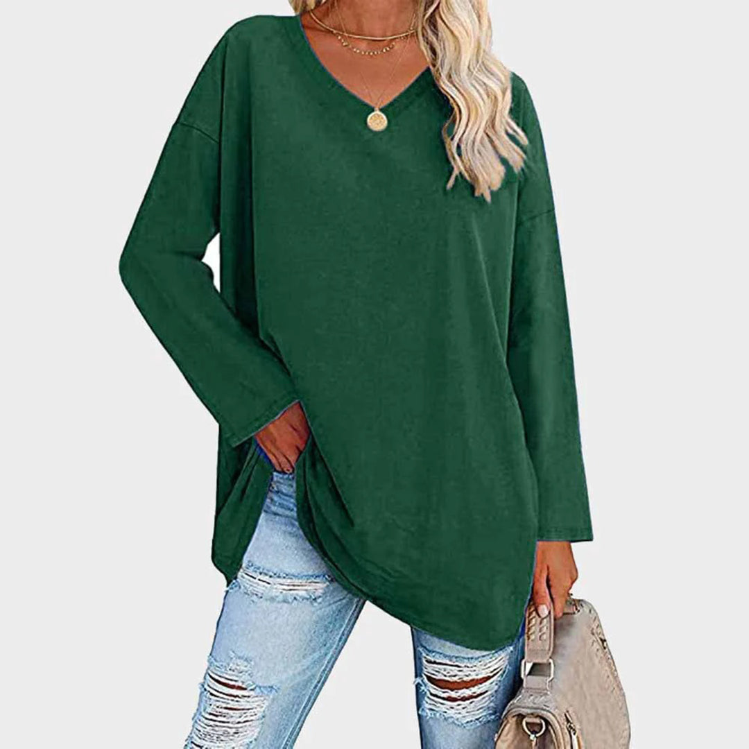 Ellowyn - Women's Relaxed Blouse with Long Sleeves - photo 2