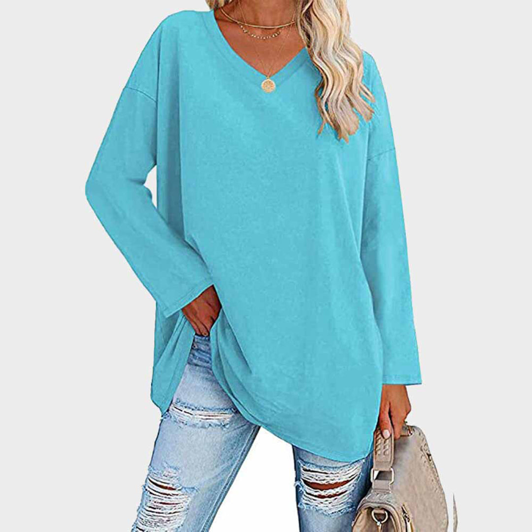 Ellowyn - Women's Relaxed Blouse with Long Sleeves - photo 5