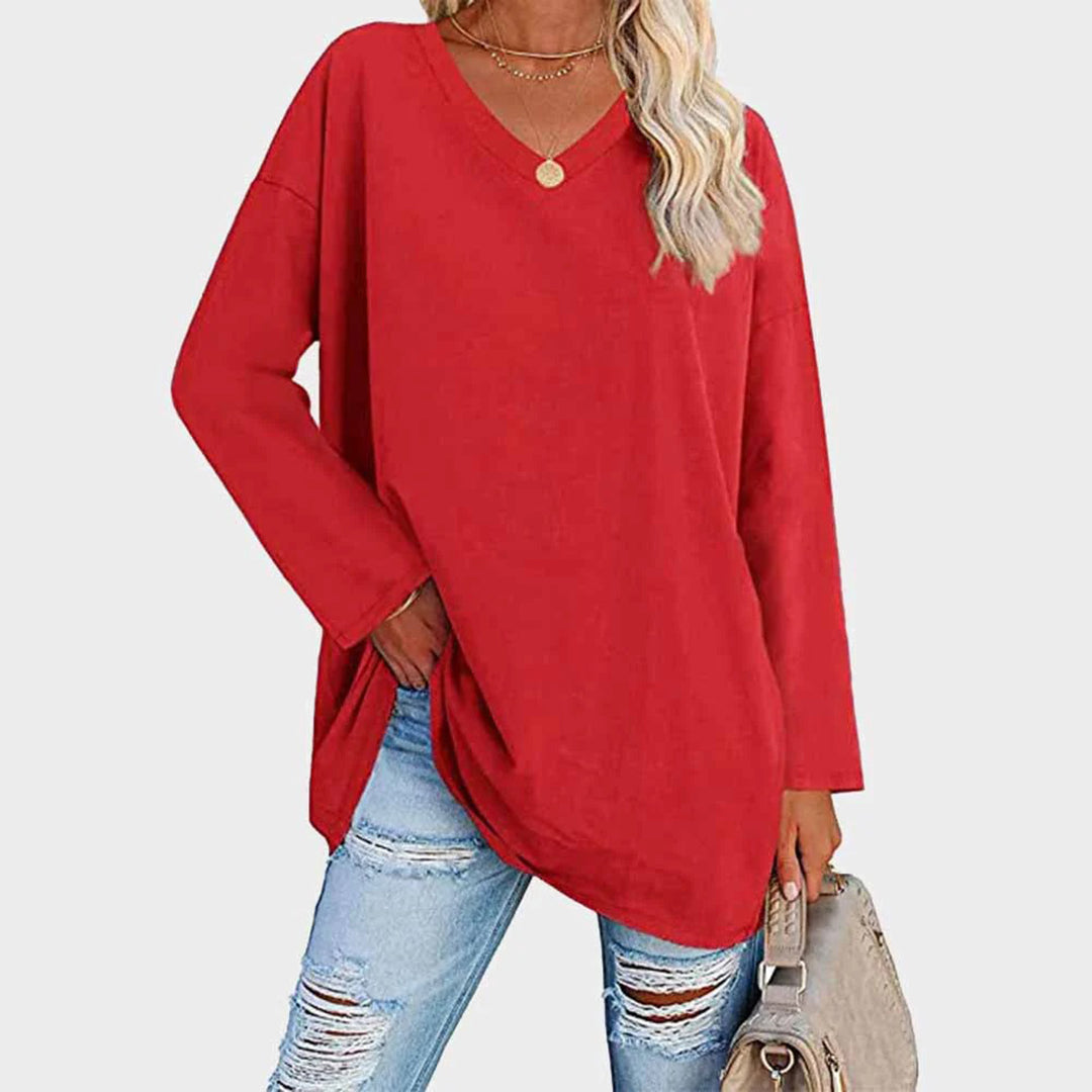 Ellowyn - Women's Relaxed Blouse with Long Sleeves - photo 6