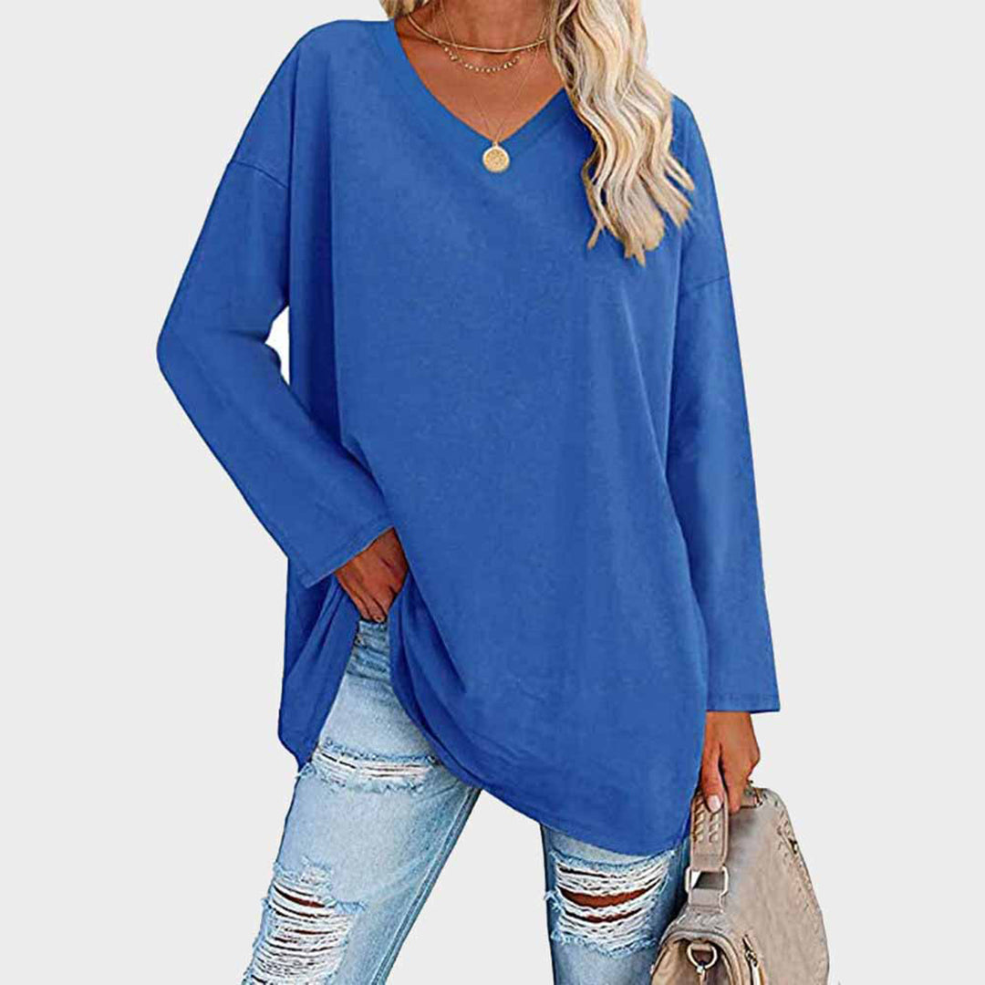 Ellowyn - Women's Relaxed Blouse with Long Sleeves - photo 8